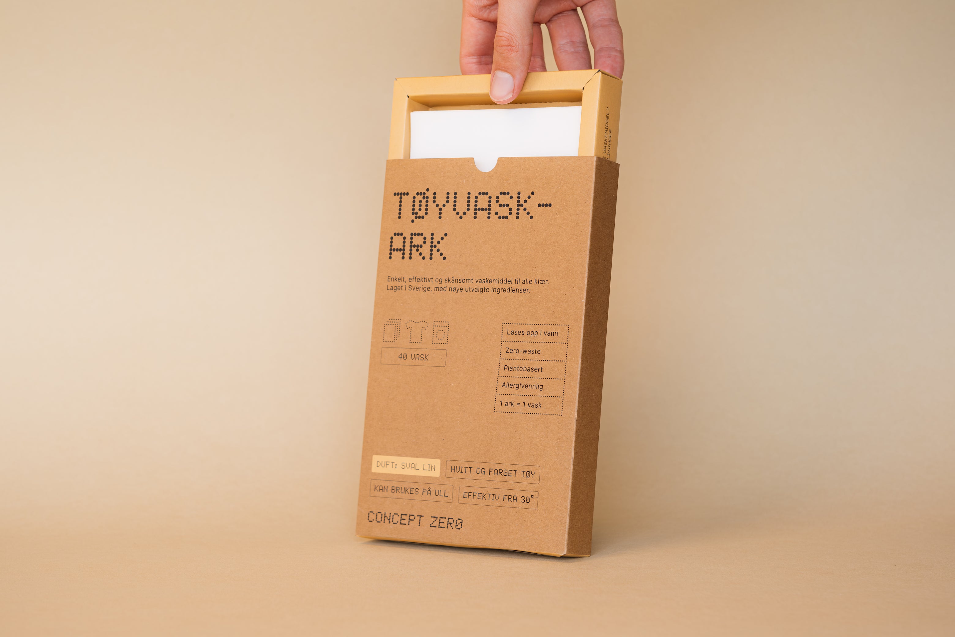 Nå finner du tøyvask-ark i 1400 butikker over hele Norge!