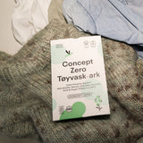 Concept Zero tøyvask-ark – to varianter: Sval Lin og Parfymefri