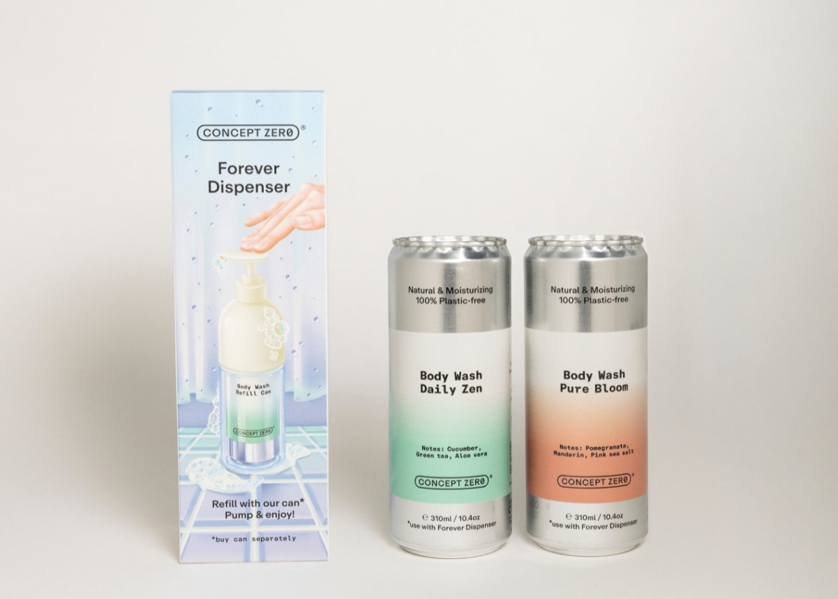 Concept Zero Dusjsåpe med dispenser i Meny