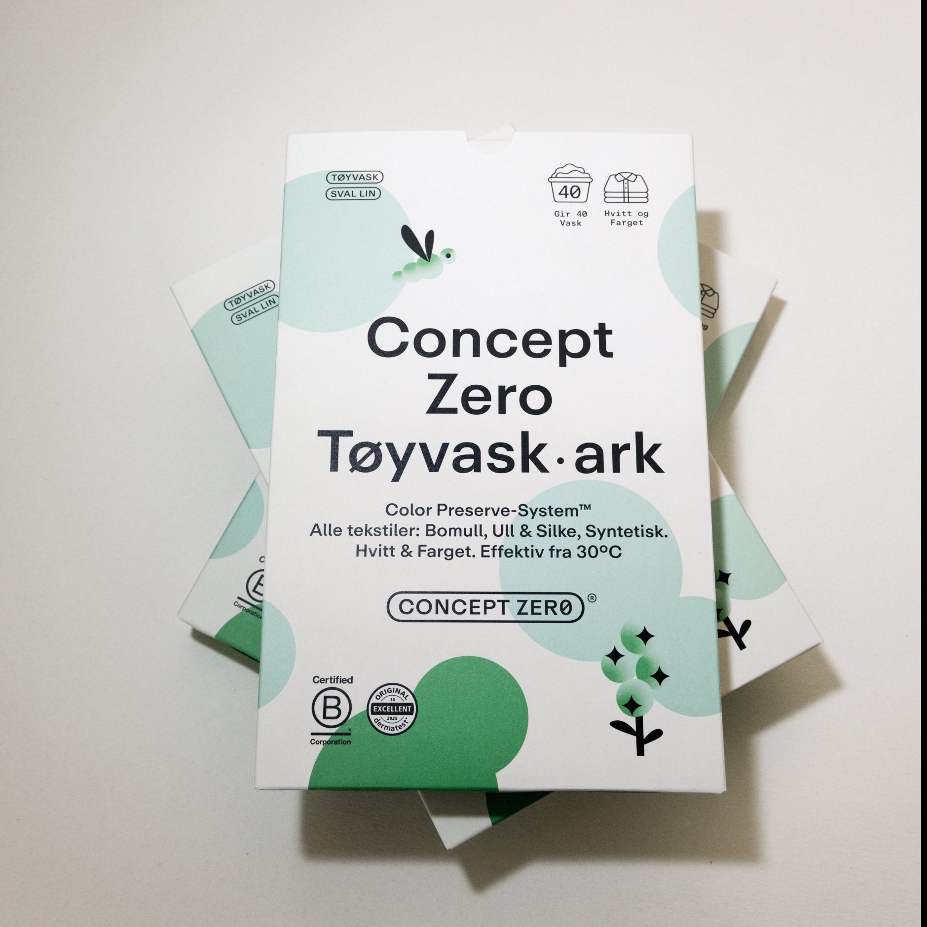 Concept Zero Tøyvask-ark
